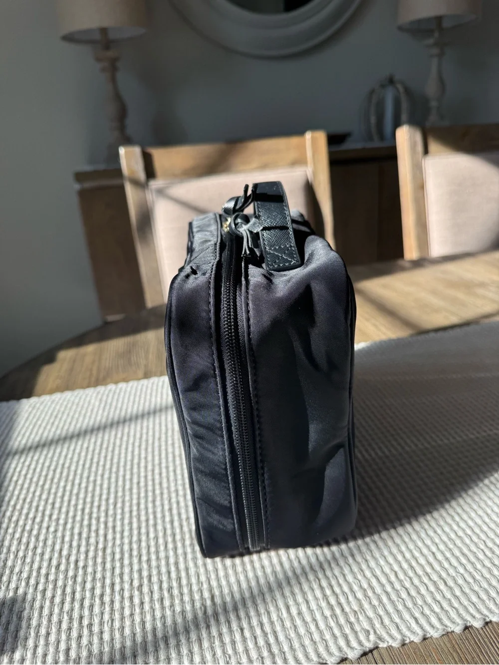 kate spade Black Structured Cosmetic Case with Top Handle